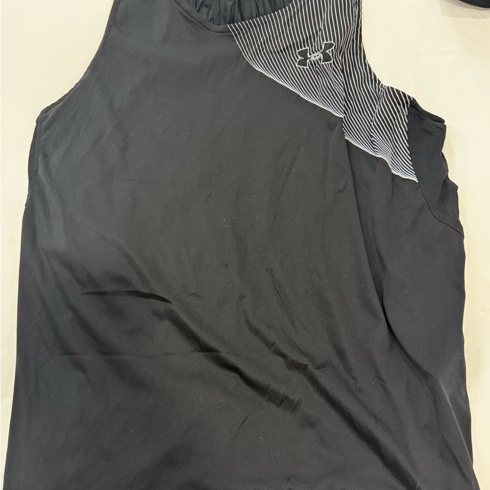 Under Armour Black and Gray Tank Top
